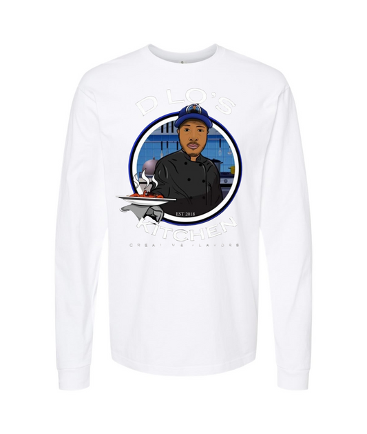 D-Lo's Kitchen - Dlo's Kitchen Logo #2 - White Long Sleeve T