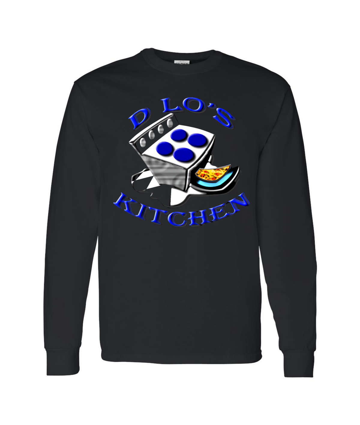 D-Lo's Kitchen - Dlo's Kitchen Logo Original - Black Long Sleeve T