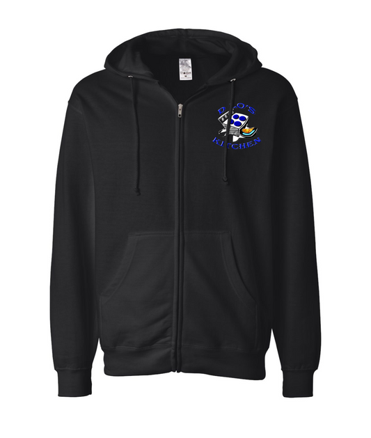 D-Lo's Kitchen - Dlo's Kitchen Logo Original - Black Zip Up Hoodie