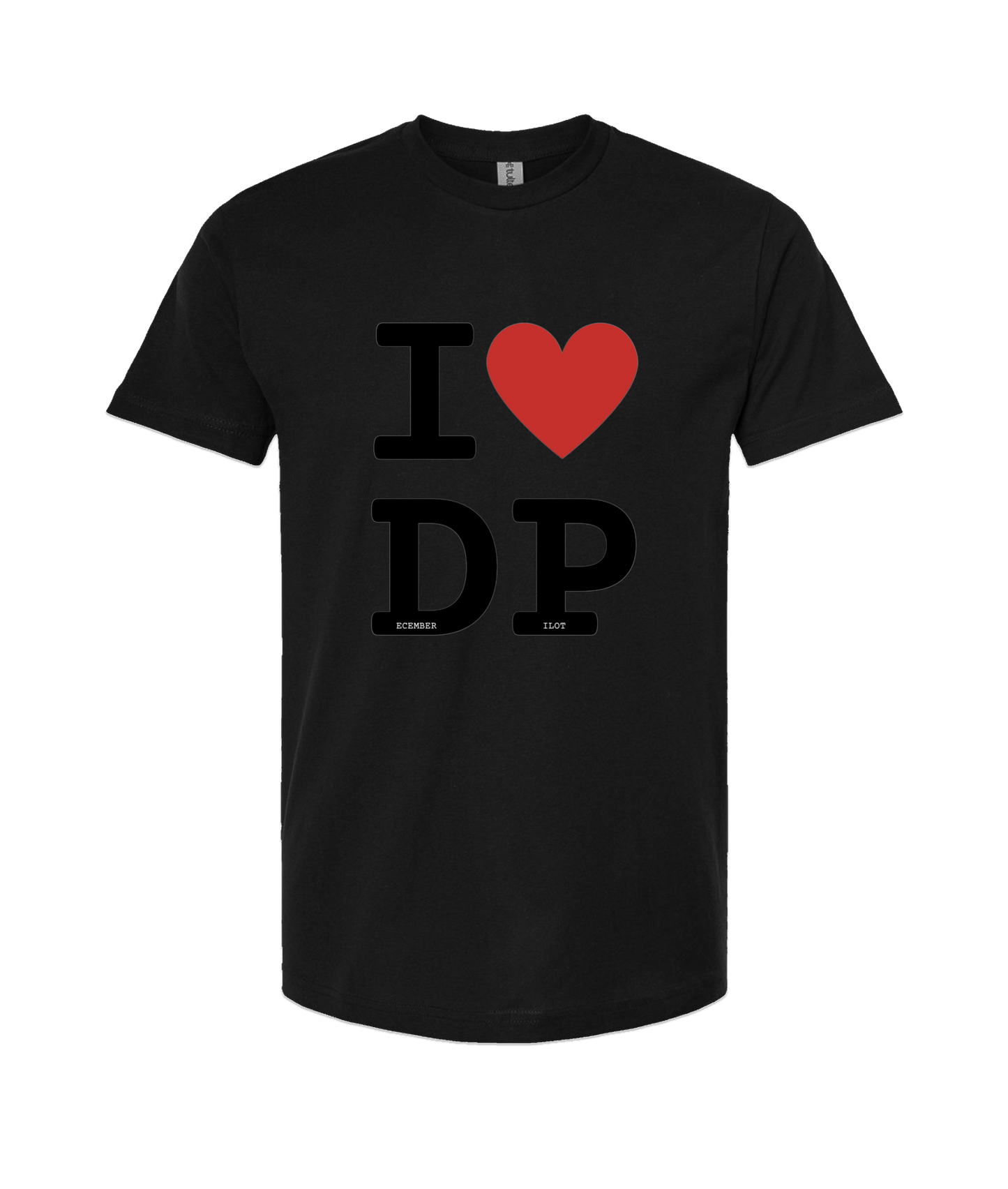 December Pilot - I Love December Pilot - Black T Shirt