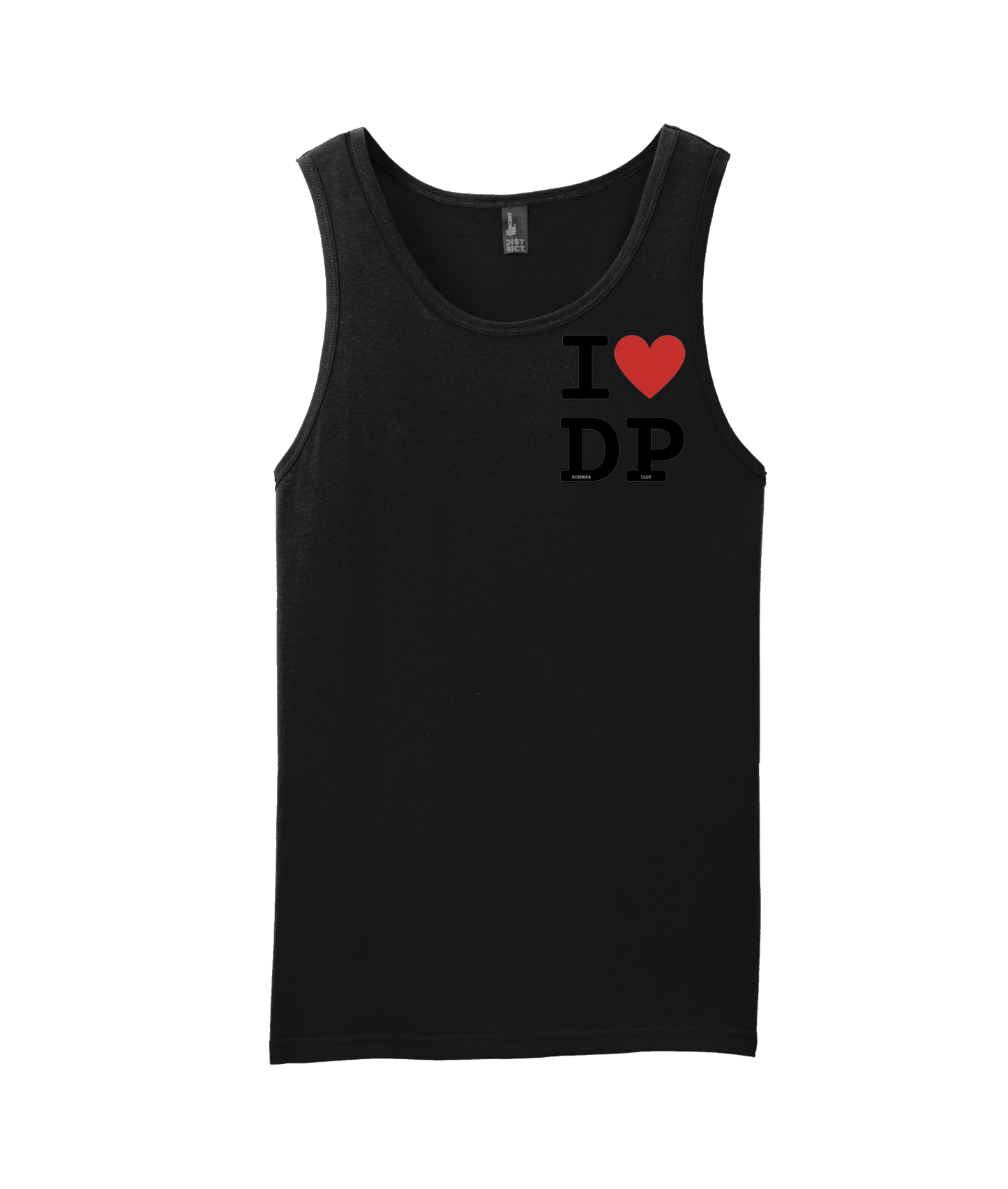 December Pilot - I Love December Pilot - Black Tank Top