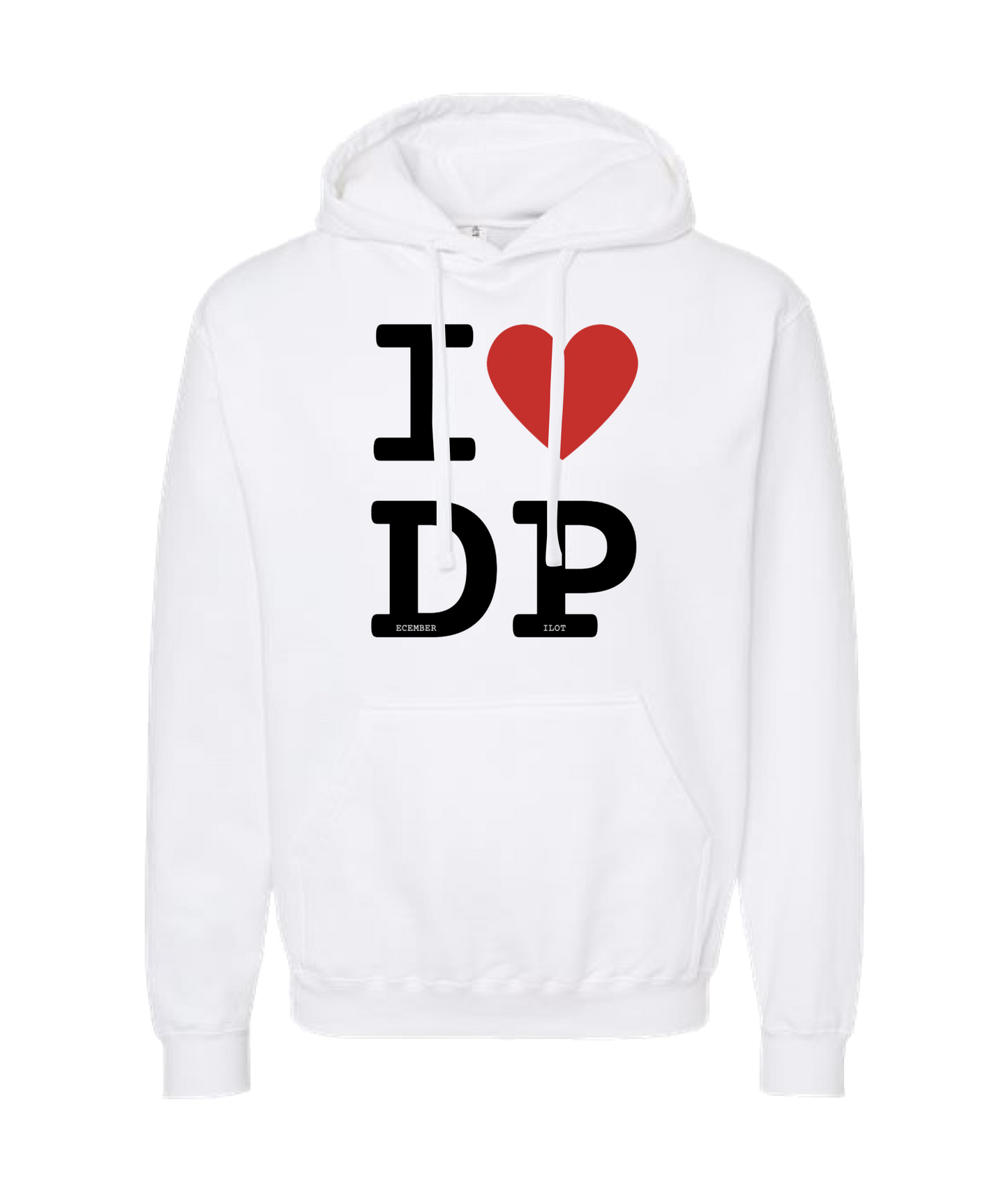 December Pilot - I Love December Pilot - White Hoodie