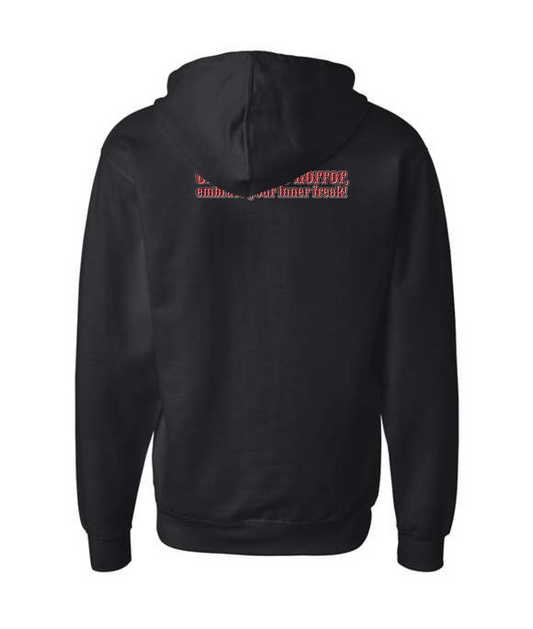Cirque Du Freaks - Cirque Du Freak Cartoon Character - Black Zip Up Hoodie