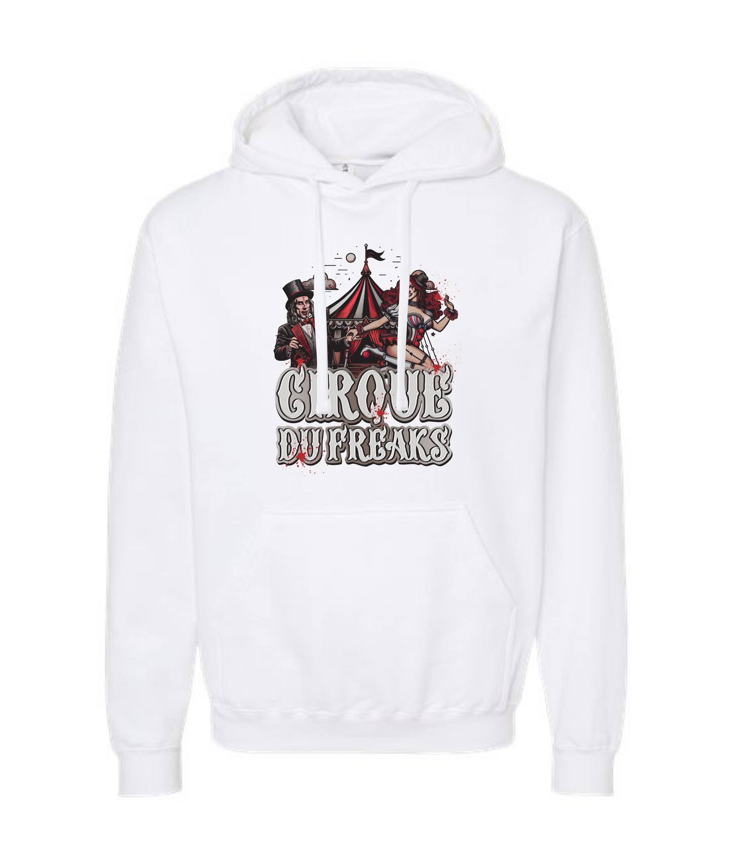 Cirque Du Freaks - Cirque Du Freak Cartoon Character - White Hoodie