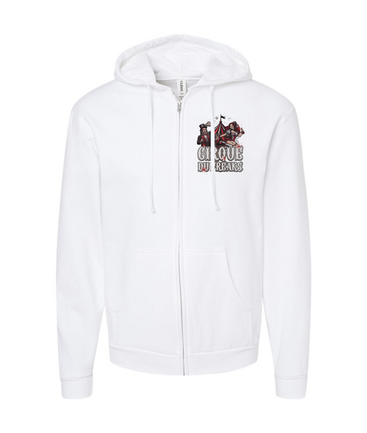 Cirque Du Freaks - Cirque Du Freak Cartoon Character - White Zip Up Hoodie