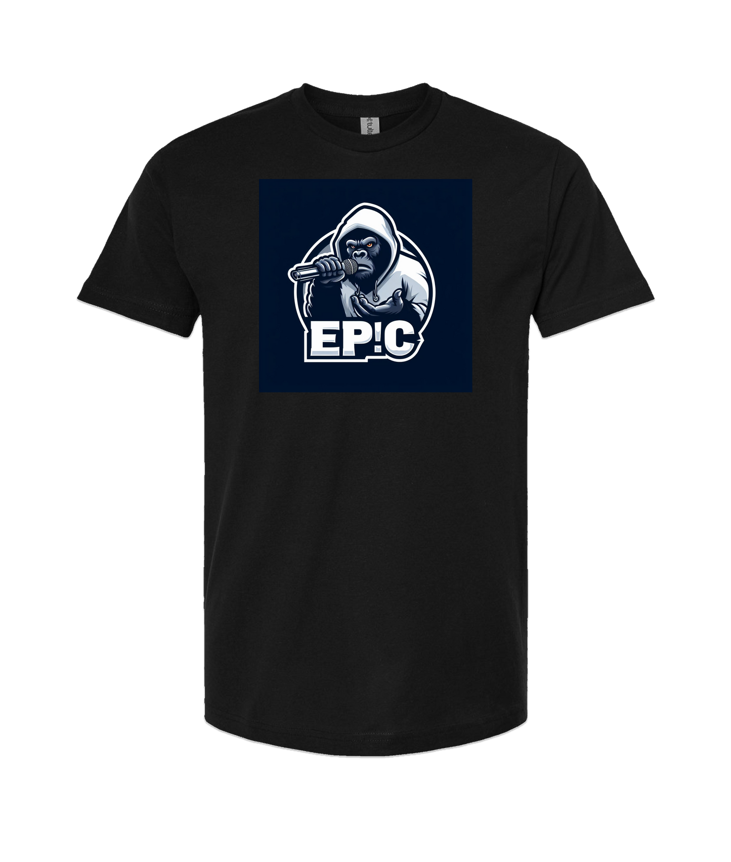 PovCiti Apparel - Ep!c Gorilla Logo - Black T-Shirt