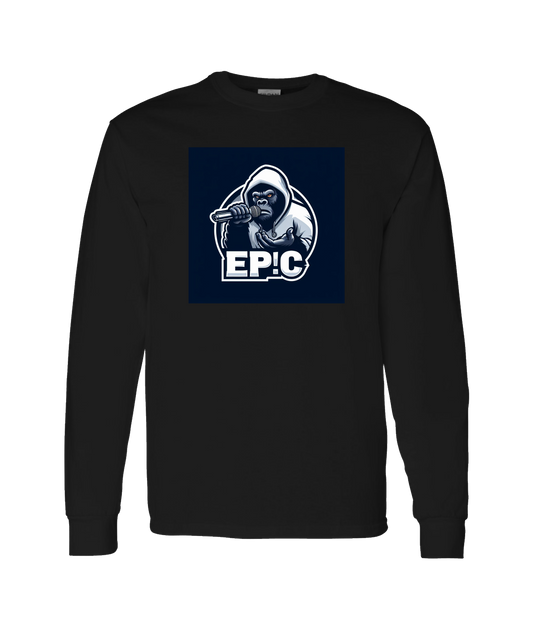 PovCiti Apparel - Ep!c Gorilla Logo - Black Long Sleeve T