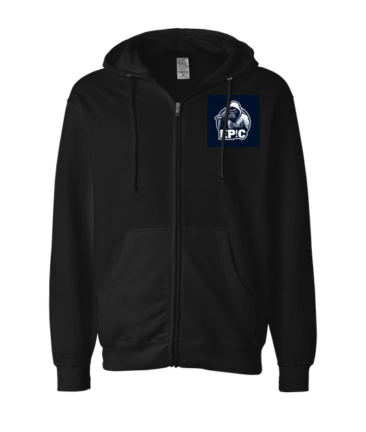 PovCiti Apparel - Ep!c Gorilla Logo - Black Zip Up Hoodie