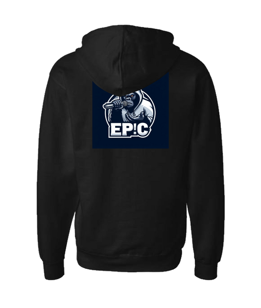 PovCiti Apparel - Ep!c Gorilla Logo - Black Zip Up Hoodie
