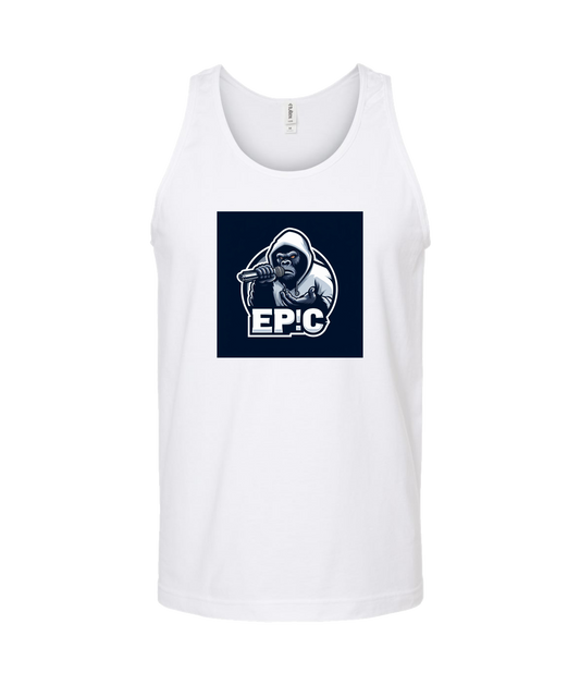 PovCiti Apparel - Ep!c Gorilla Logo - White Tank Top