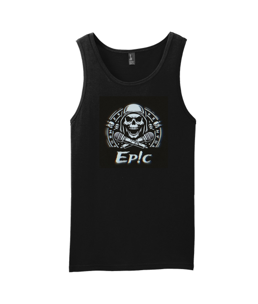 PovCiti Apparel - Ep!c Hooded Skull Logo - Black Tank Top