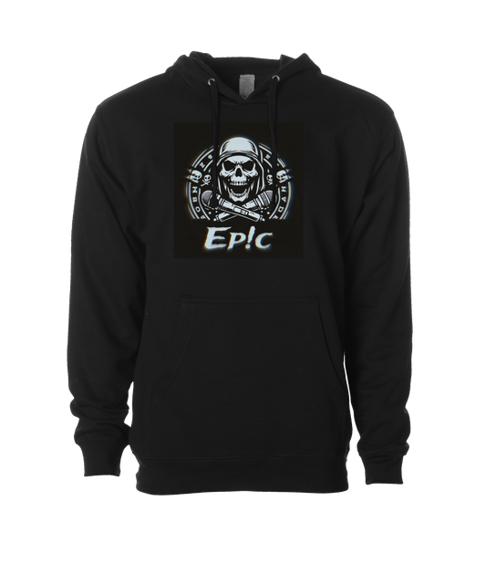 PovCiti Apparel - Ep!c Hooded Skull Logo - Black Hoodie