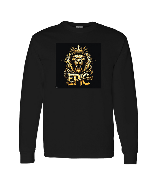 PovCiti Apparel - Ep!c Lion Logo - Black Long Sleeve T