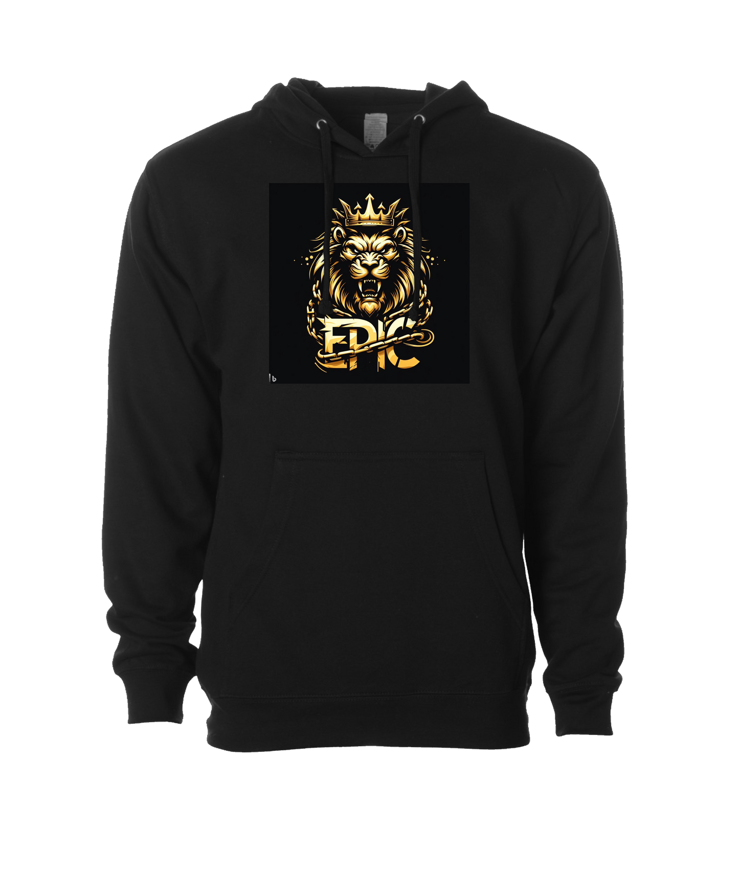 PovCiti Apparel - Ep!c Lion Logo - Black Hoodie