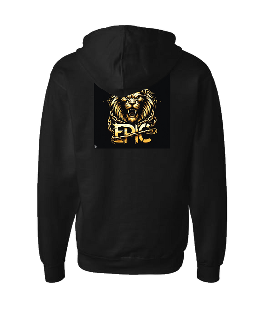 PovCiti Apparel - Ep!c Lion Logo - Black Zip Up Hoodie