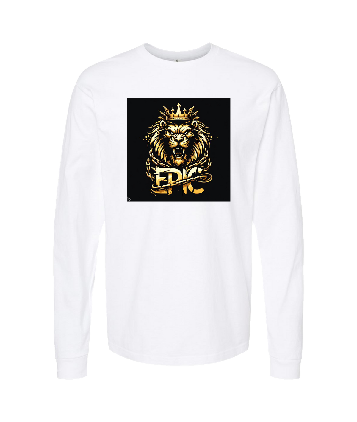 Ep!c of PovCiti - Ep!c Lion Logo - White Long Sleeve T