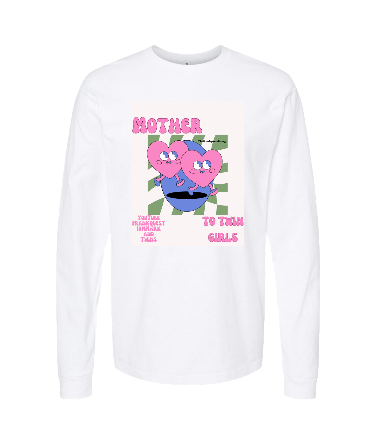 Frank Question Mark Productions - Frank Question Mark and Twins 2 - White Long Sleeve T