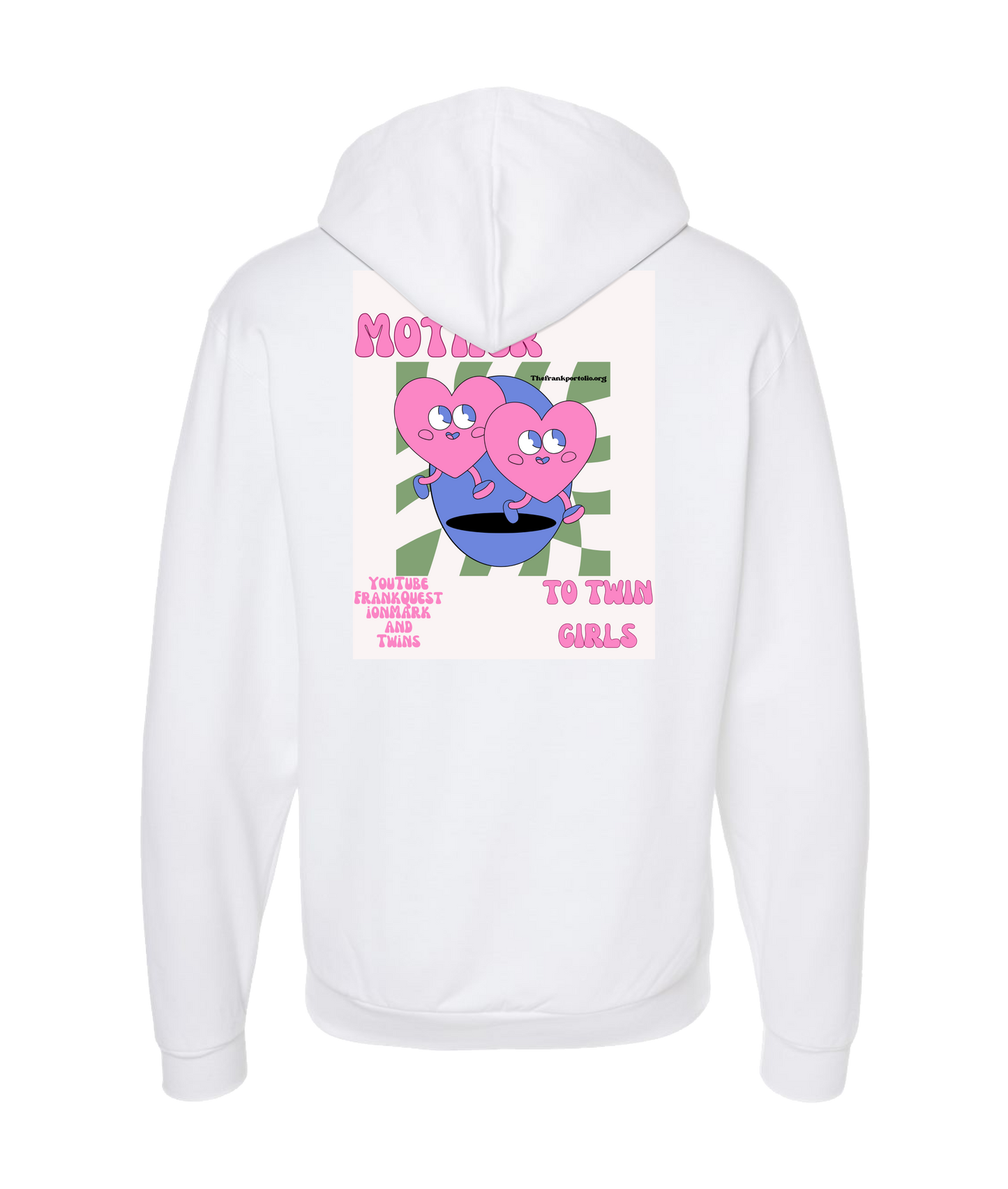 Frank Question Mark Productions - Frank Question Mark and Twins 2 - White Zip Up Hoodie