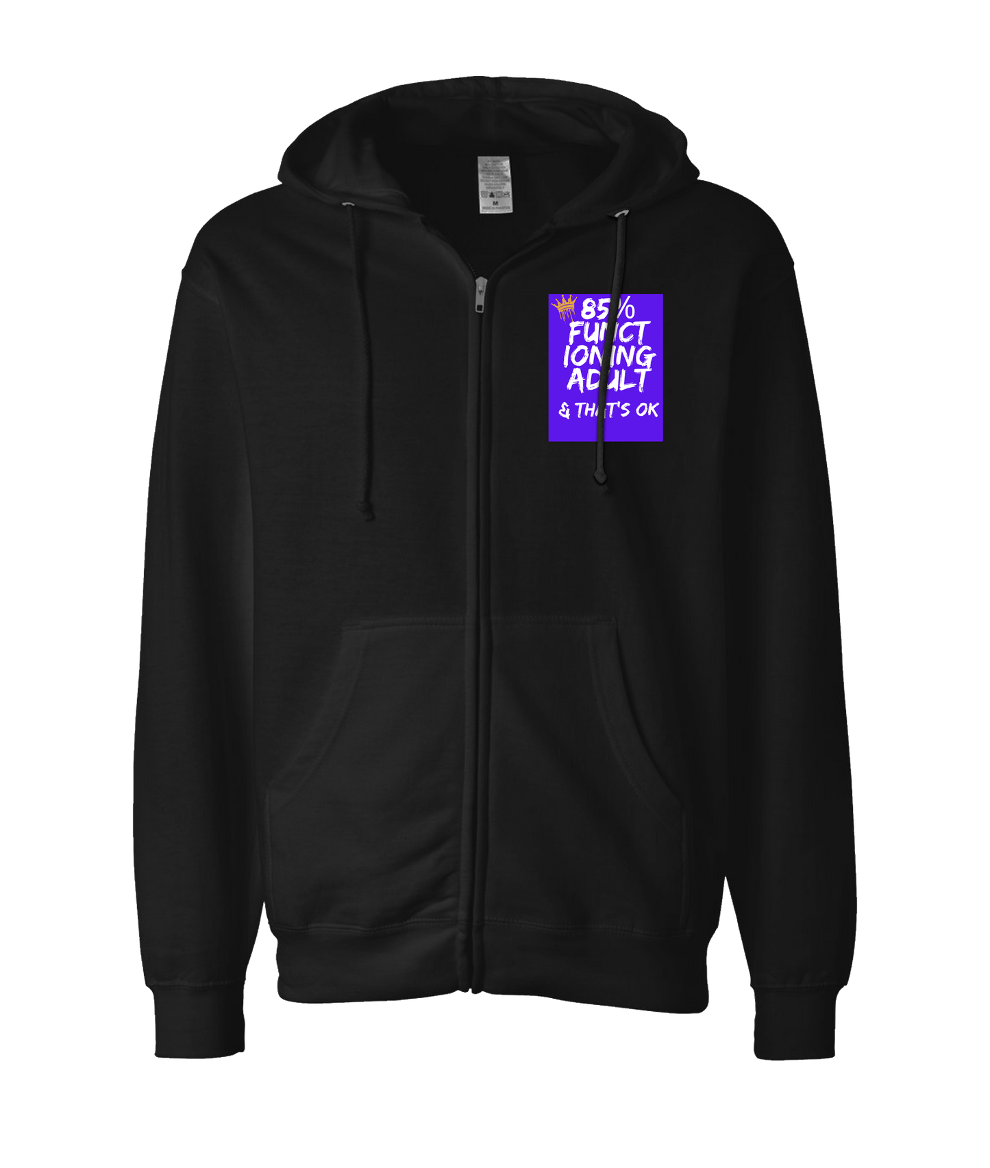 Frank Question Mark Productions - 85 - Black Zip Up Hoodie