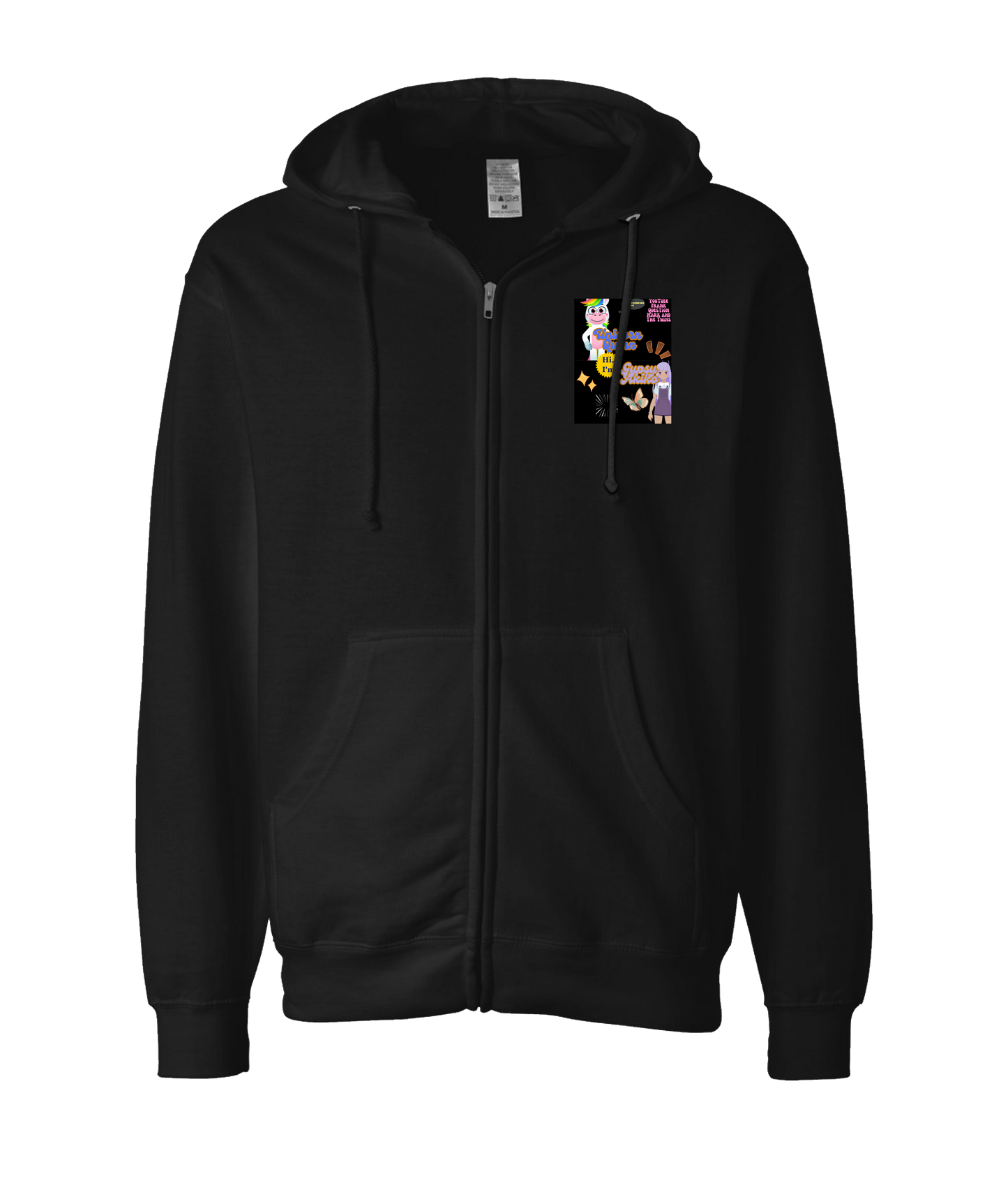 Frank Question Mark Productions - YouTube and The Twins - Black Zip Up Hoodie