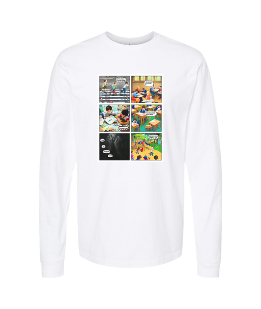 Frank Question Mark Productions - Frank Piccolella's Story Covers - White Long Sleeve T