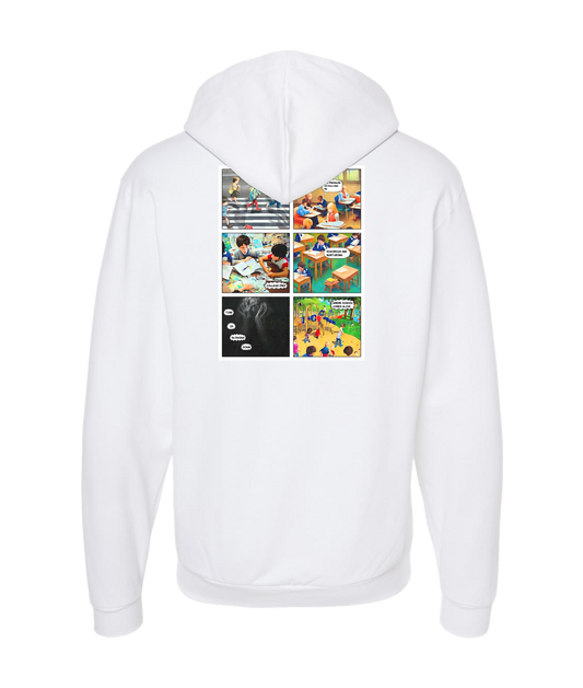 Frank Question Mark Productions - Frank Piccolella's Story Covers - White Zip Up Hoodie