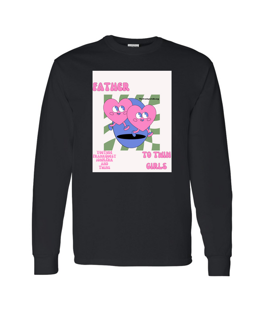 Frank Question Mark Productions - Frank Question Mark and Twins - Black Long Sleeve T