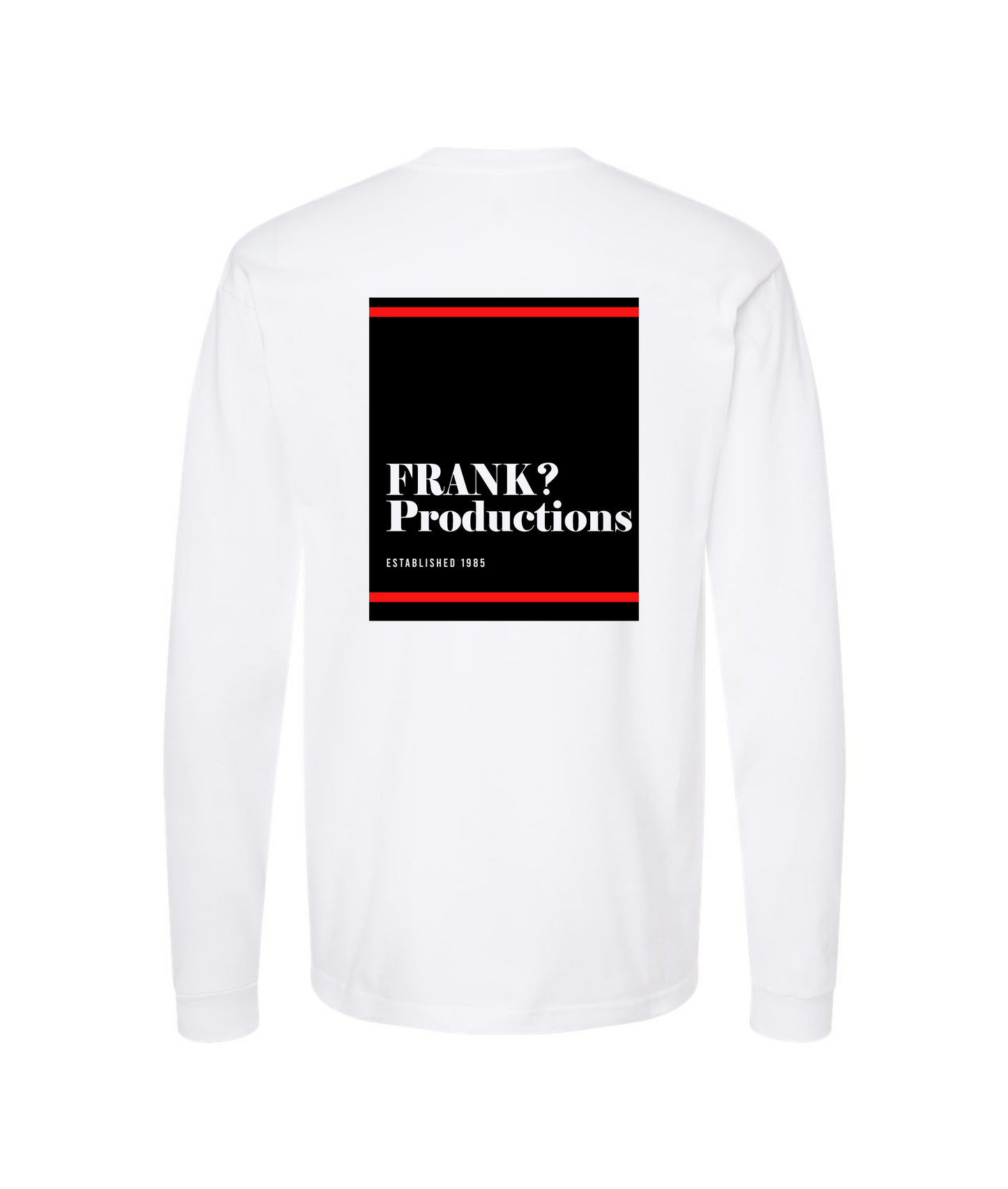 Frank Question Mark Productions - Frank Question Mark and Twins - White Long Sleeve T