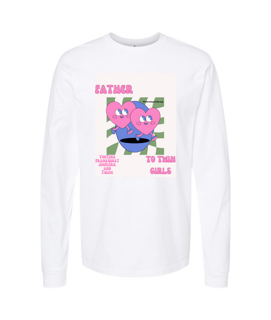 Frank Question Mark Productions - Frank Question Mark and Twins - White Long Sleeve T