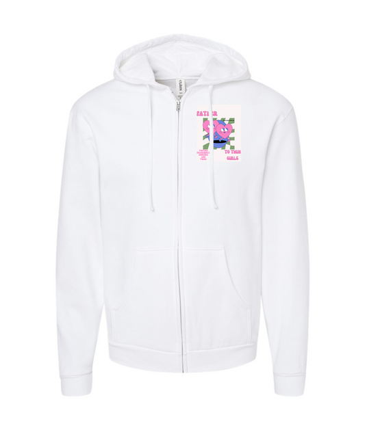 FRANK? Piccolella - Frank Question Mark and Twins - White Zip Up Hoodie