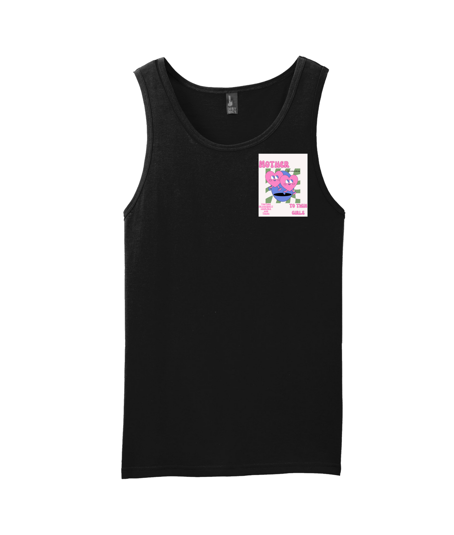 FRANK? Piccolella - Frank Question Mark and Twins 2 - Black Tank Top