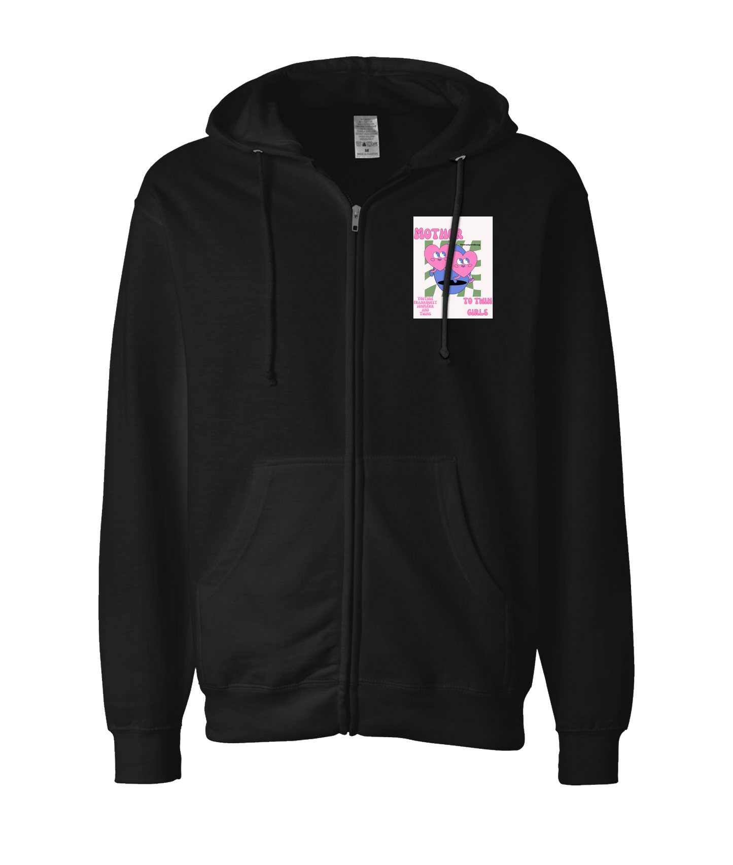 Frank Question Mark Productions - Frank Question Mark and Twins 2 - Black Zip Up Hoodie