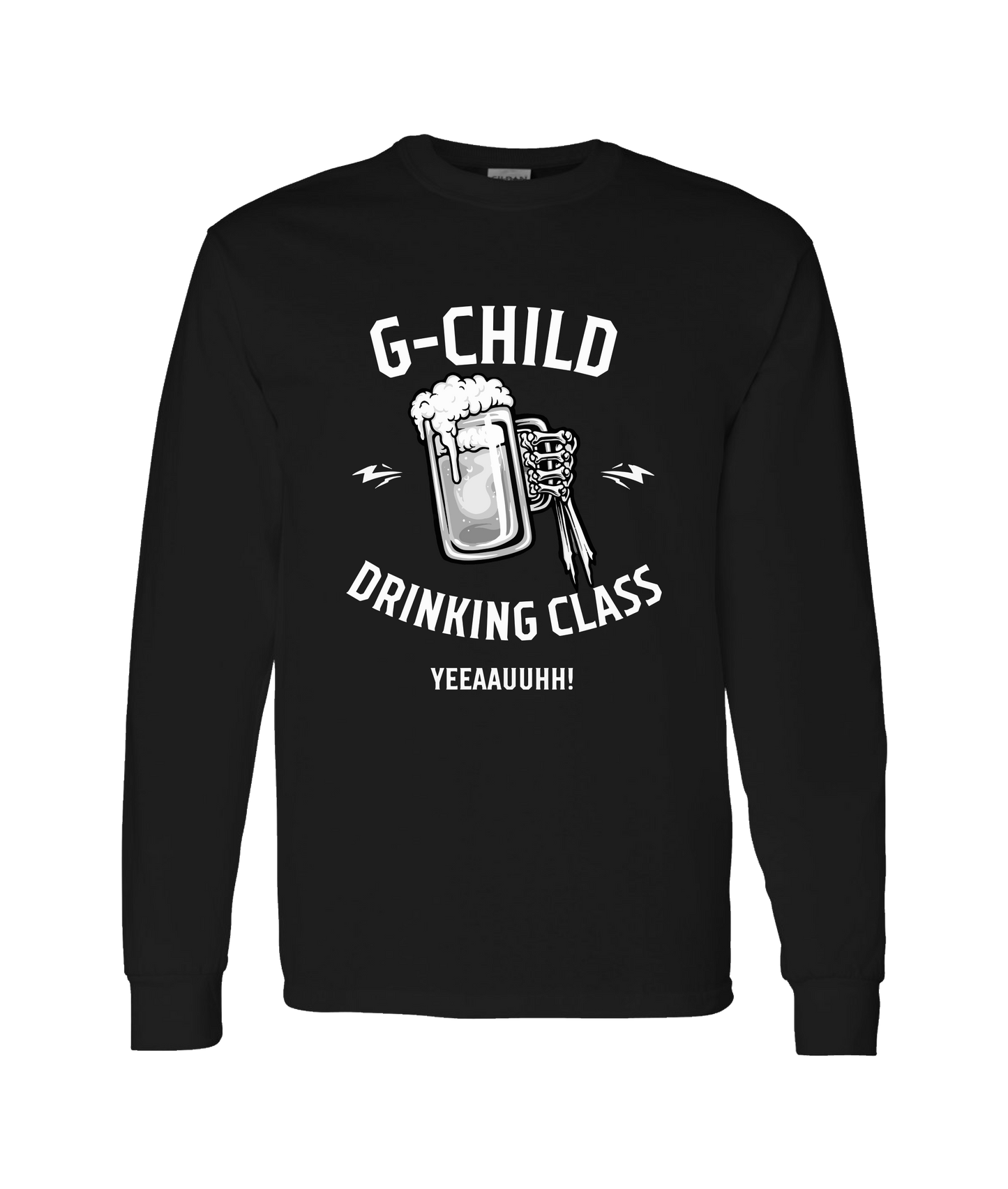 G-Child - DRINKING CLASS - Black Long Sleeve T