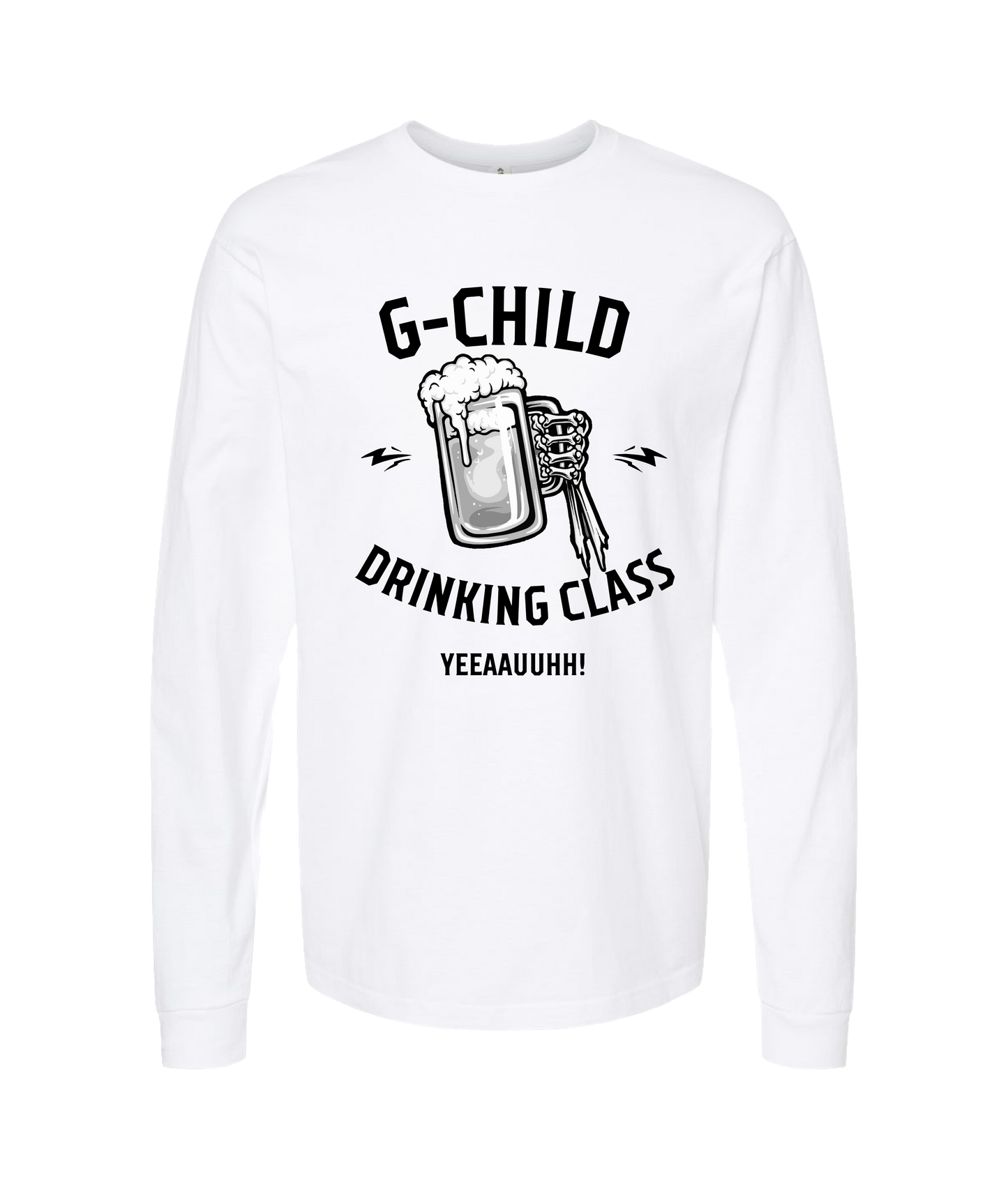G-Child - DRINKING CLASS - White Long Sleeve T
