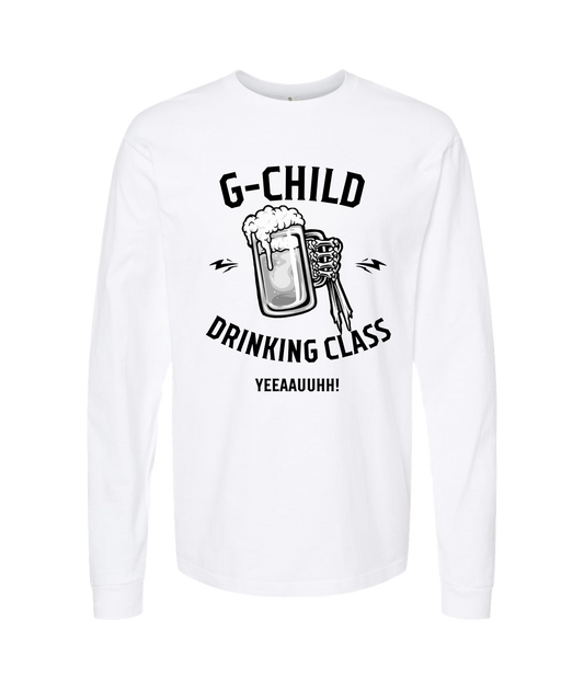 G-Child - DRINKING CLASS - White Long Sleeve T