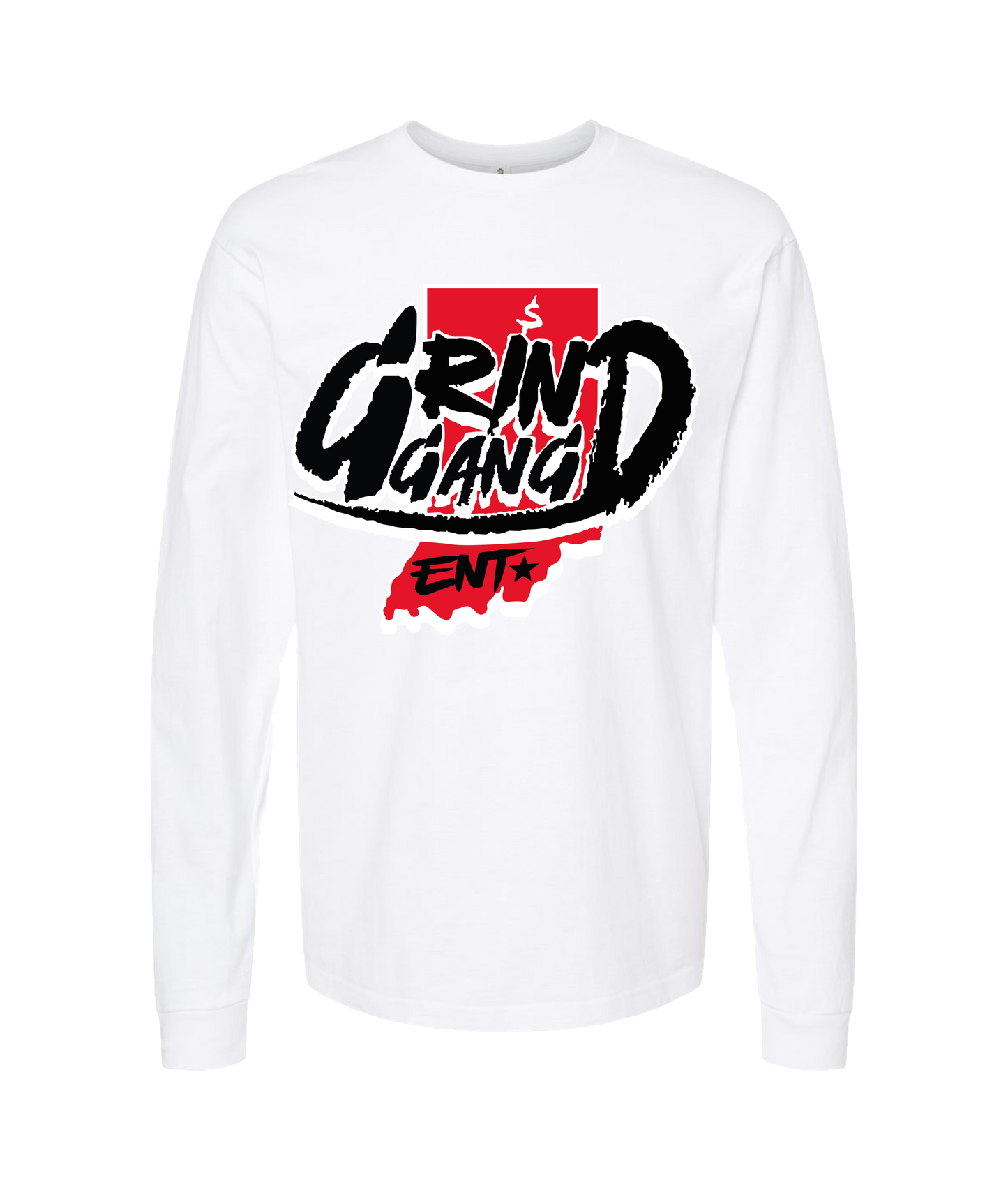 GRIND GANG ENT. LLC - INDIANA GRIND 3 - White Long Sleeve T