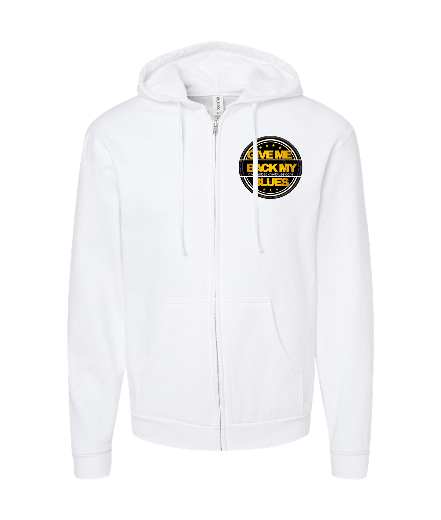 GIVE ME BACK MY BLUES - Give Me Back My Blues Band - White Zip Up Hoodie