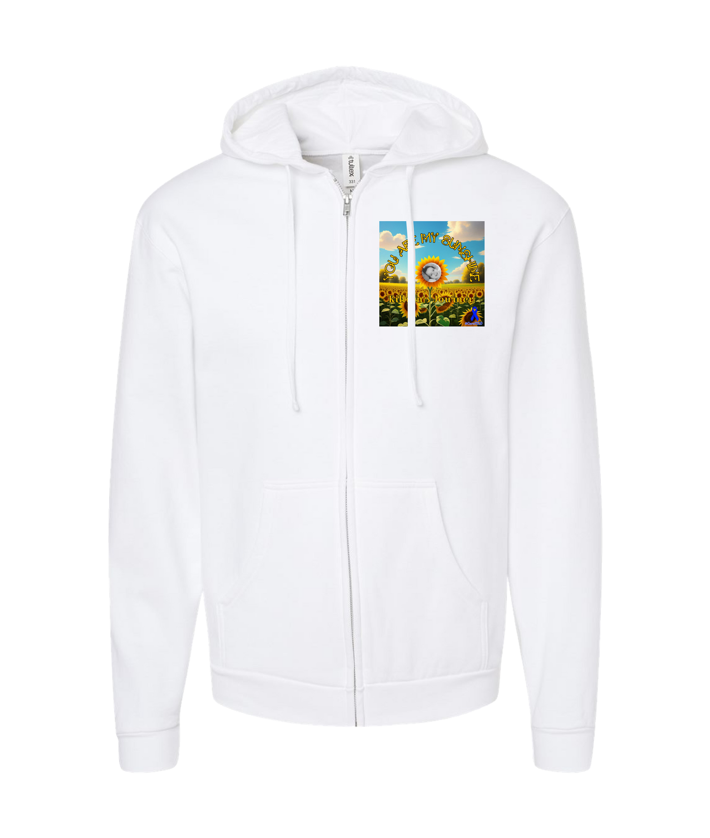 Killian's Journey - You Are My Sunshine - White Zip Up Hoodie