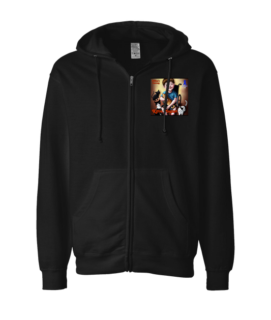 Killian's Journey - Kittie Magnet - Black Zip Up Hoodie