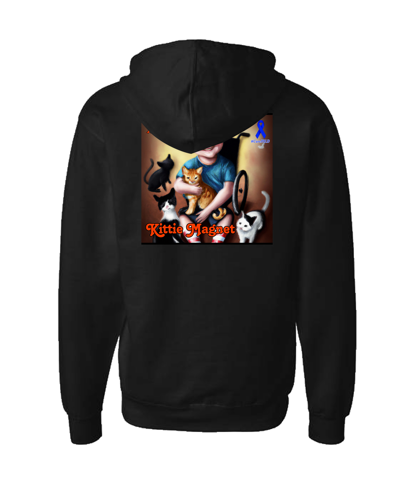 Killian's Journey - Kittie Magnet - Black Zip Up Hoodie