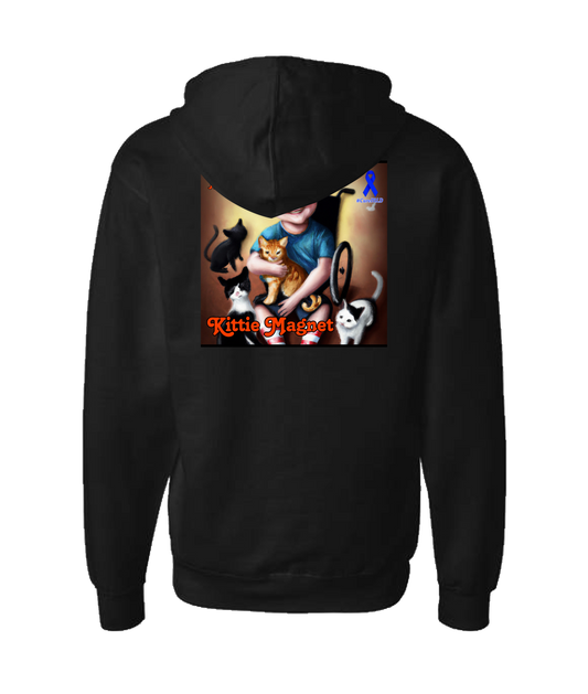 Killian's Journey - Kittie Magnet - Black Zip Up Hoodie