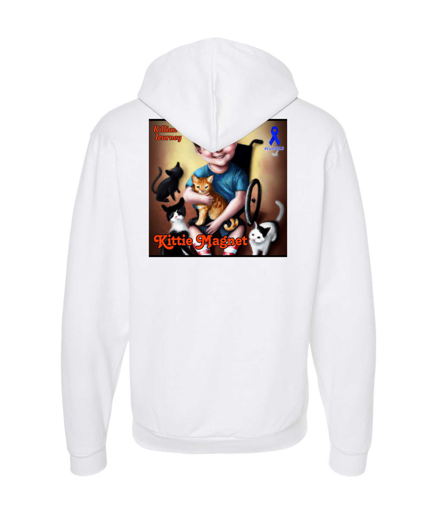 Killian's Journey - Kittie Magnet - White Zip Up Hoodie