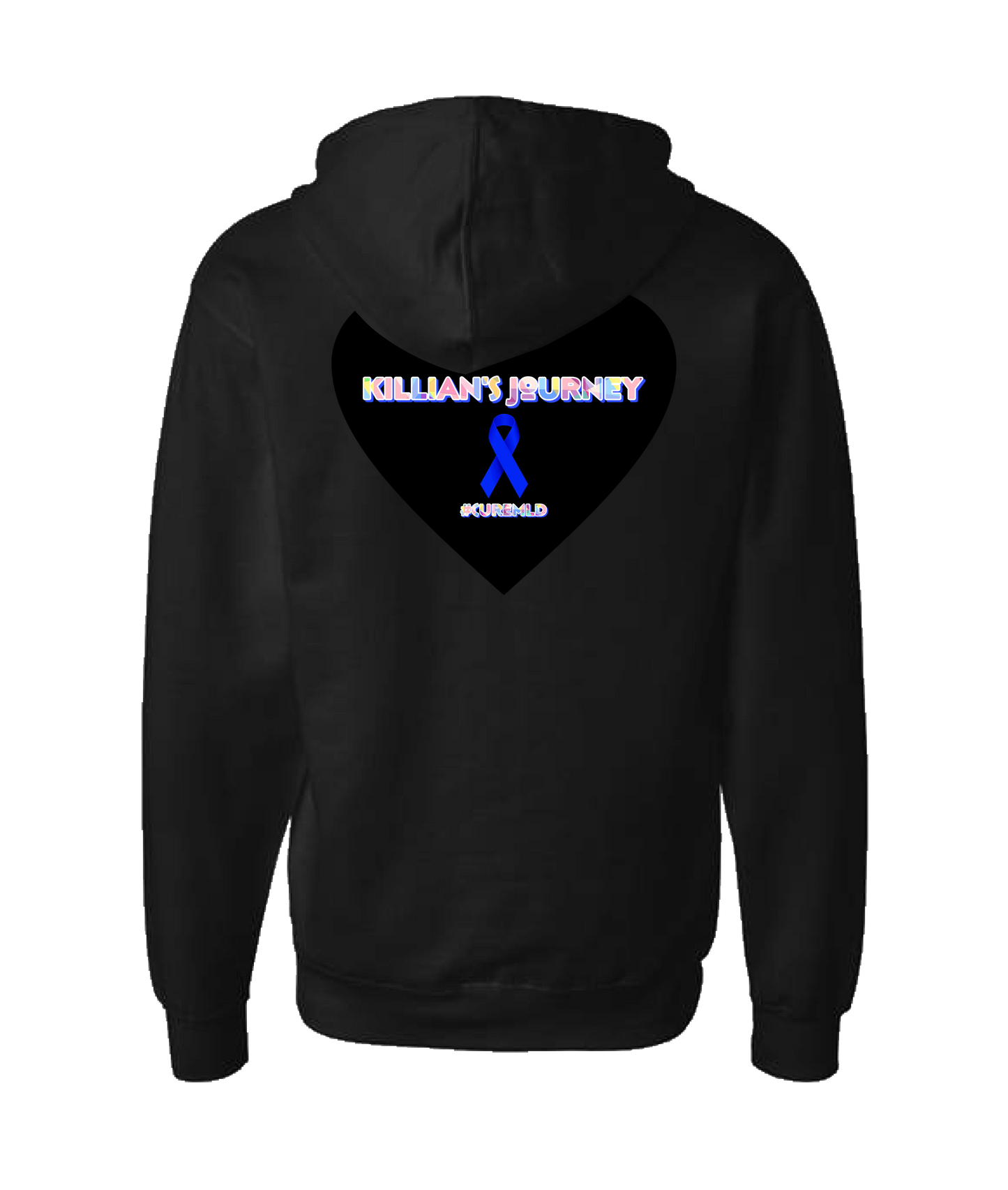 Killian's Journey - MLD Ribbon - Black Zip Up Hoodie