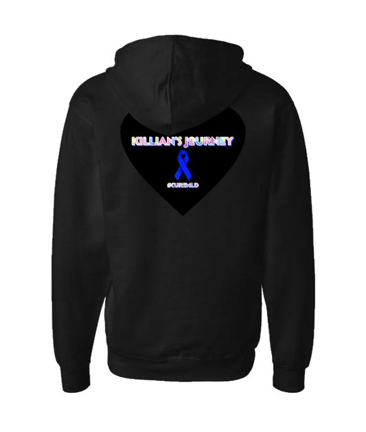 Killian's Journey - MLD Ribbon - Black Zip Up Hoodie