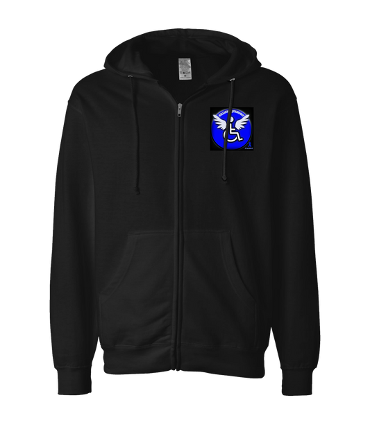 Killian's Journey - Handicapped Angel - Black Zip Up Hoodie