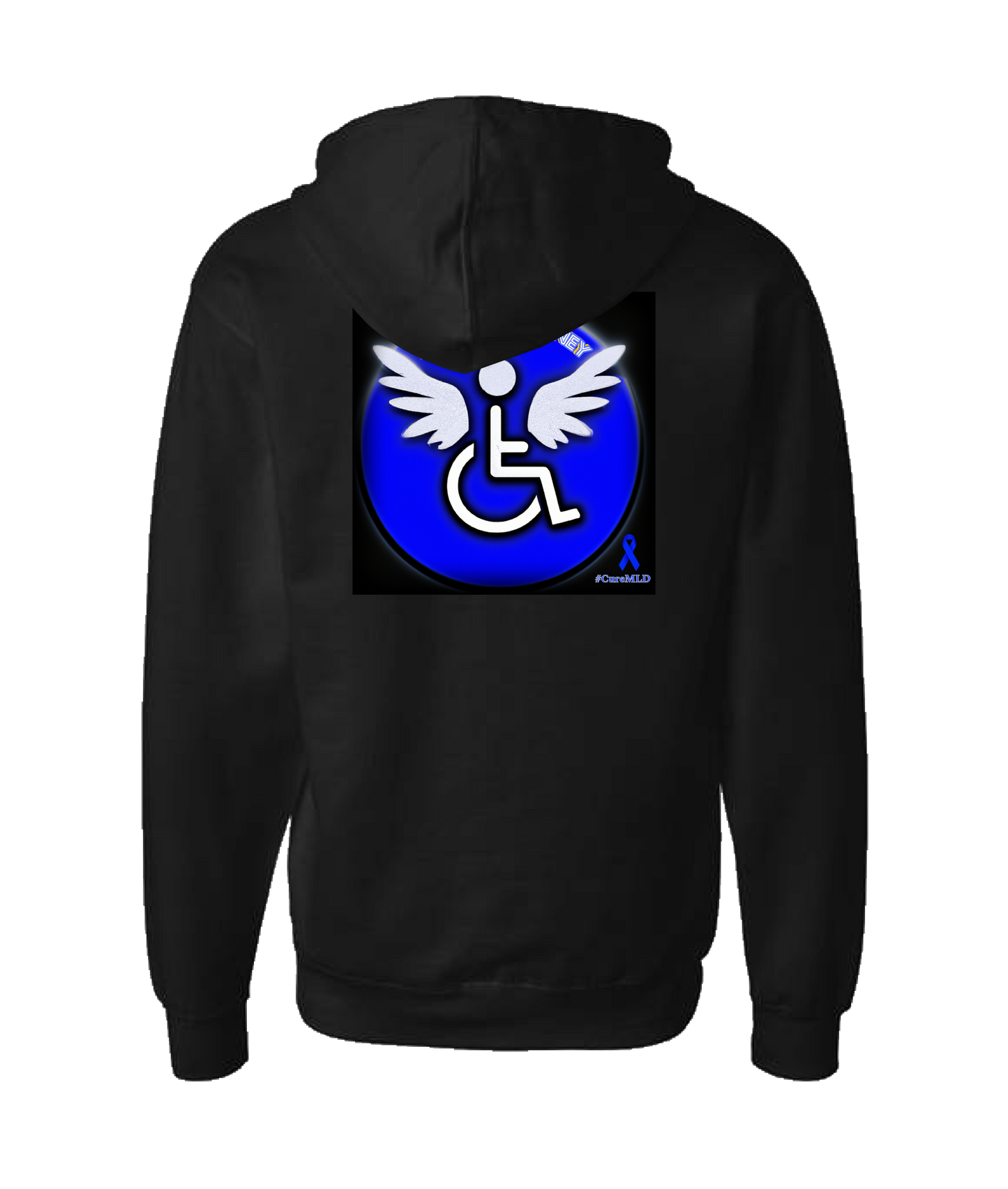 Killian's Journey - Handicapped Angel - Black Zip Up Hoodie