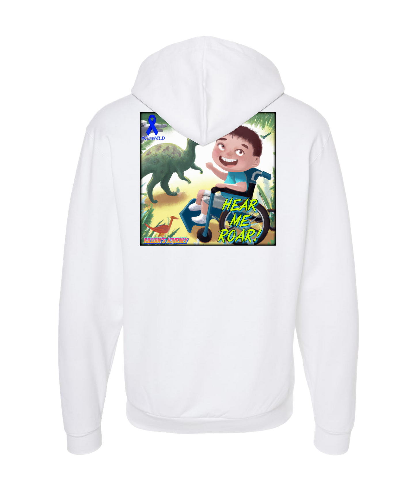 Killian's Journey - Hear Me Roar - White Zip Up Hoodie