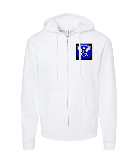 Killian's Journey - Handicapped Angel - White Zip Up Hoodie