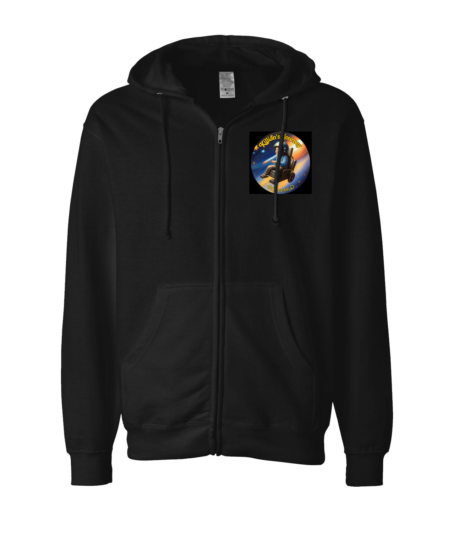 Killian's Journey - Space Boy - Black Zip Up Hoodie