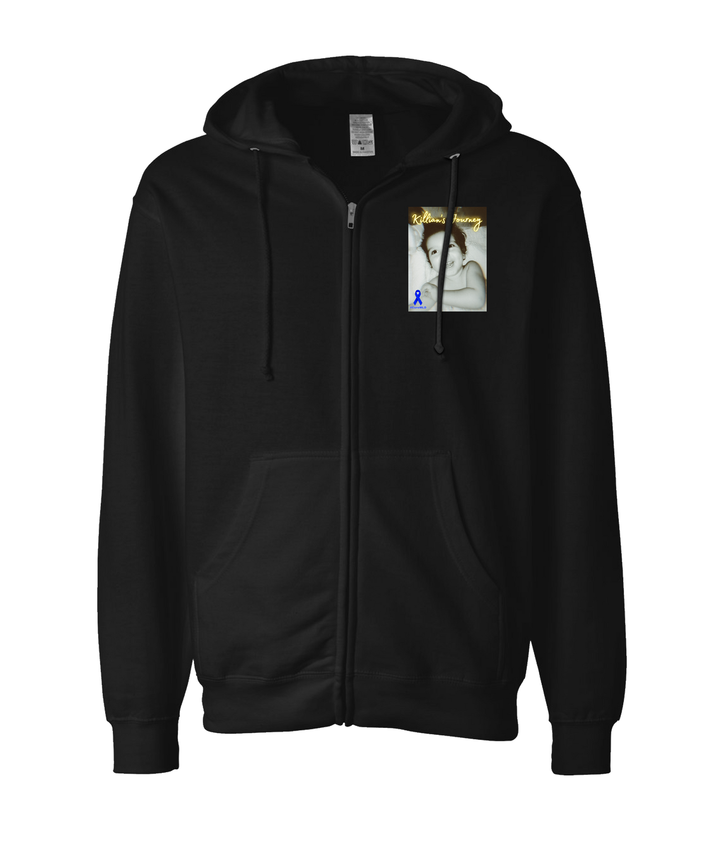 Killian's Journey - Big Smiles - Black Zip Up Hoodie